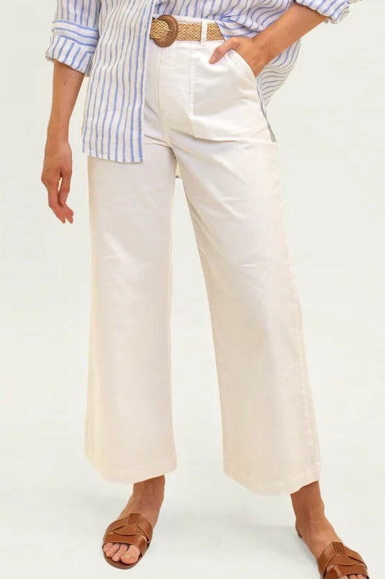 White Wide Leg Pant