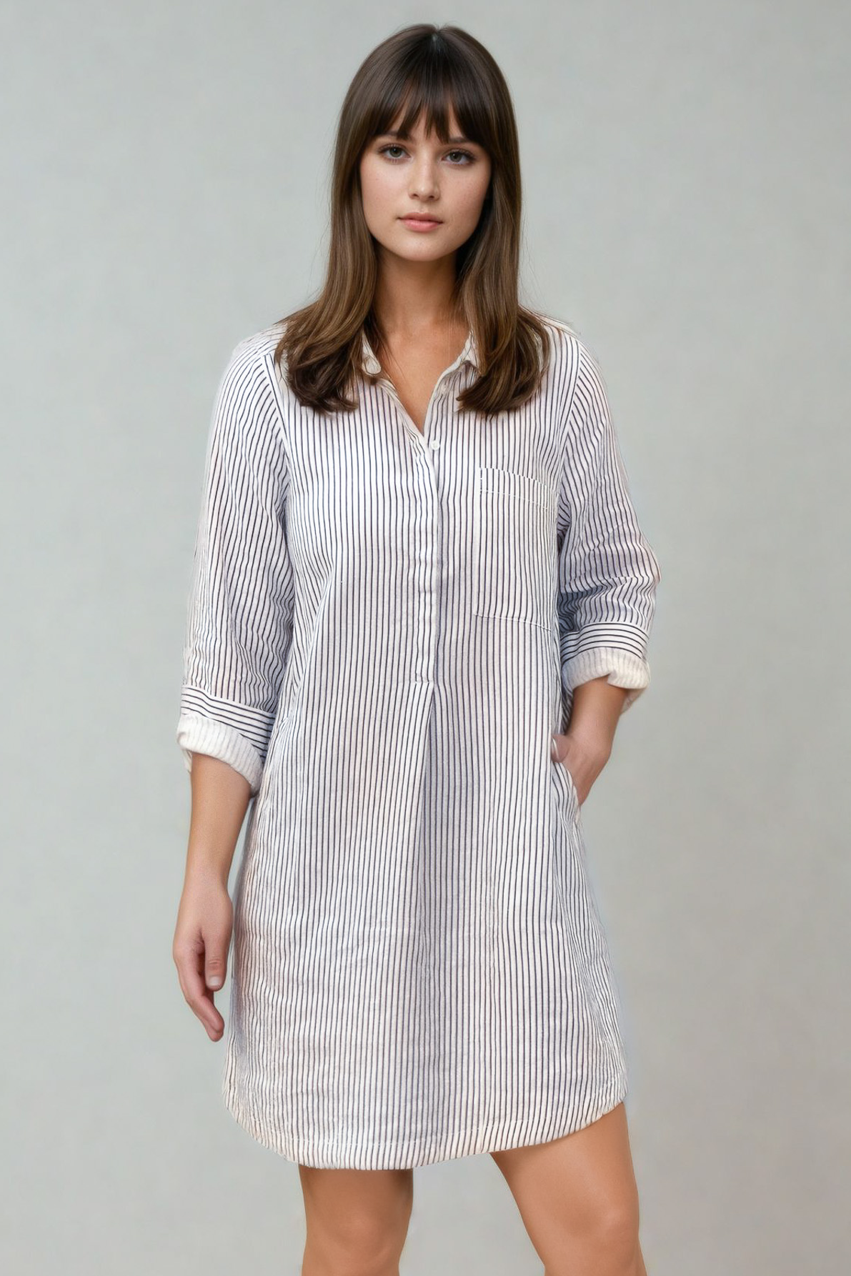 Long Sleeve Striped Dress