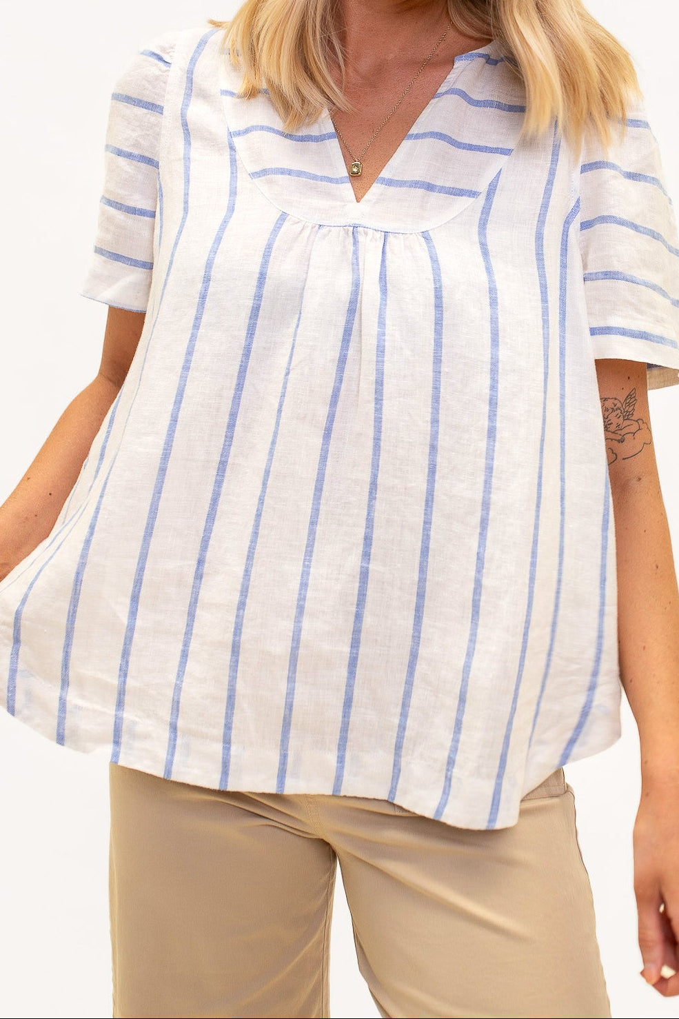 Crystal Stripe Kimberly Top