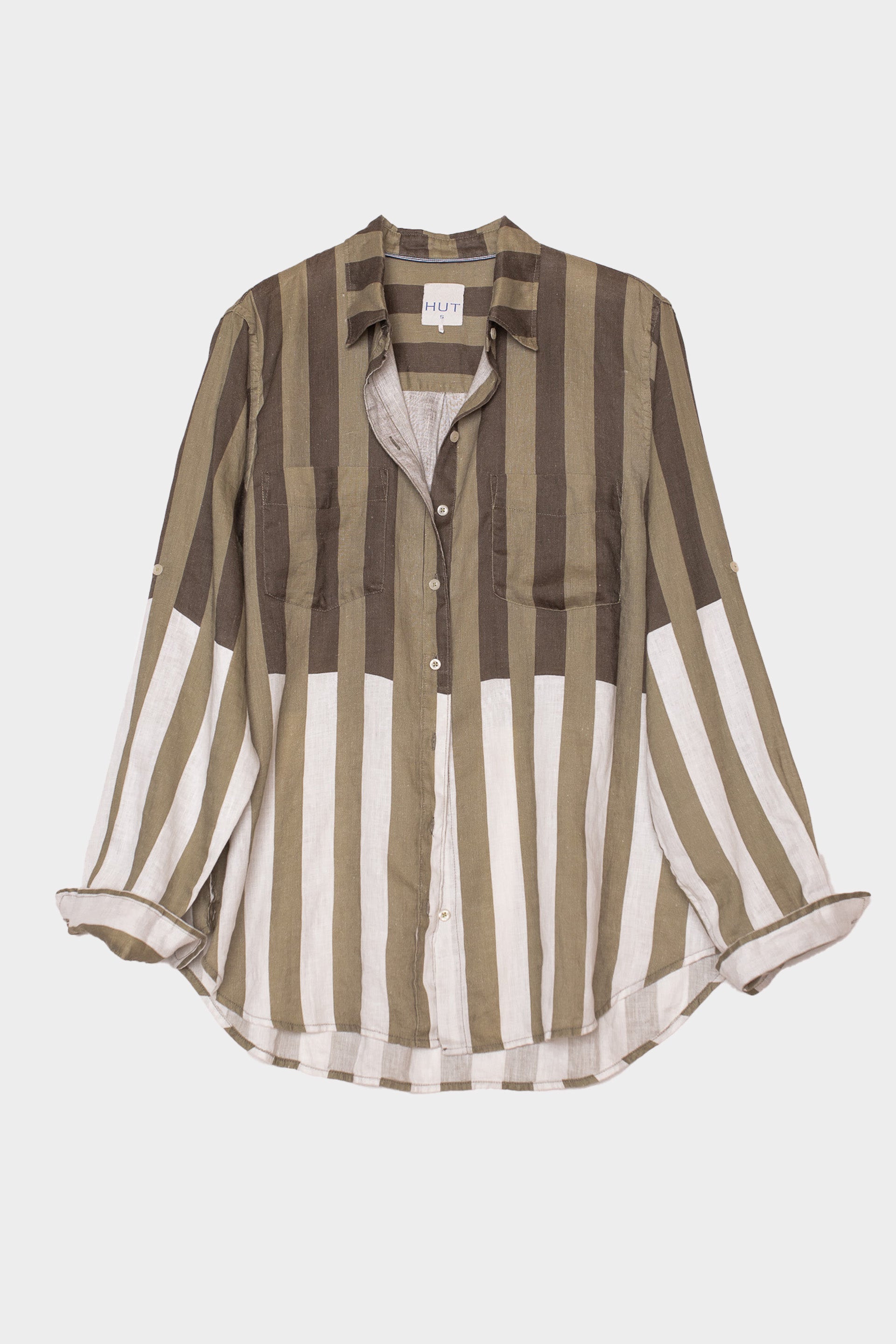 Luxe Latte Boyfriend Linen Shirt