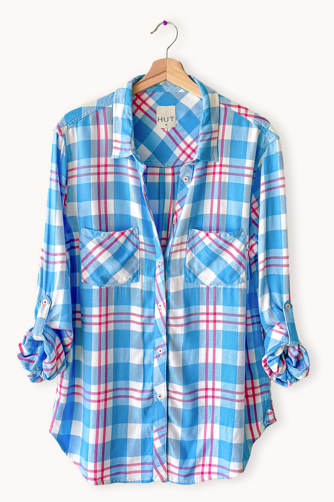 Blue Plaid Cosy Shirt