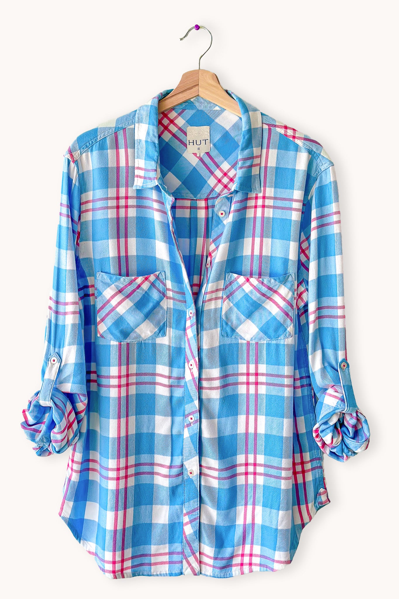 Blue Plaid Cosy Shirt