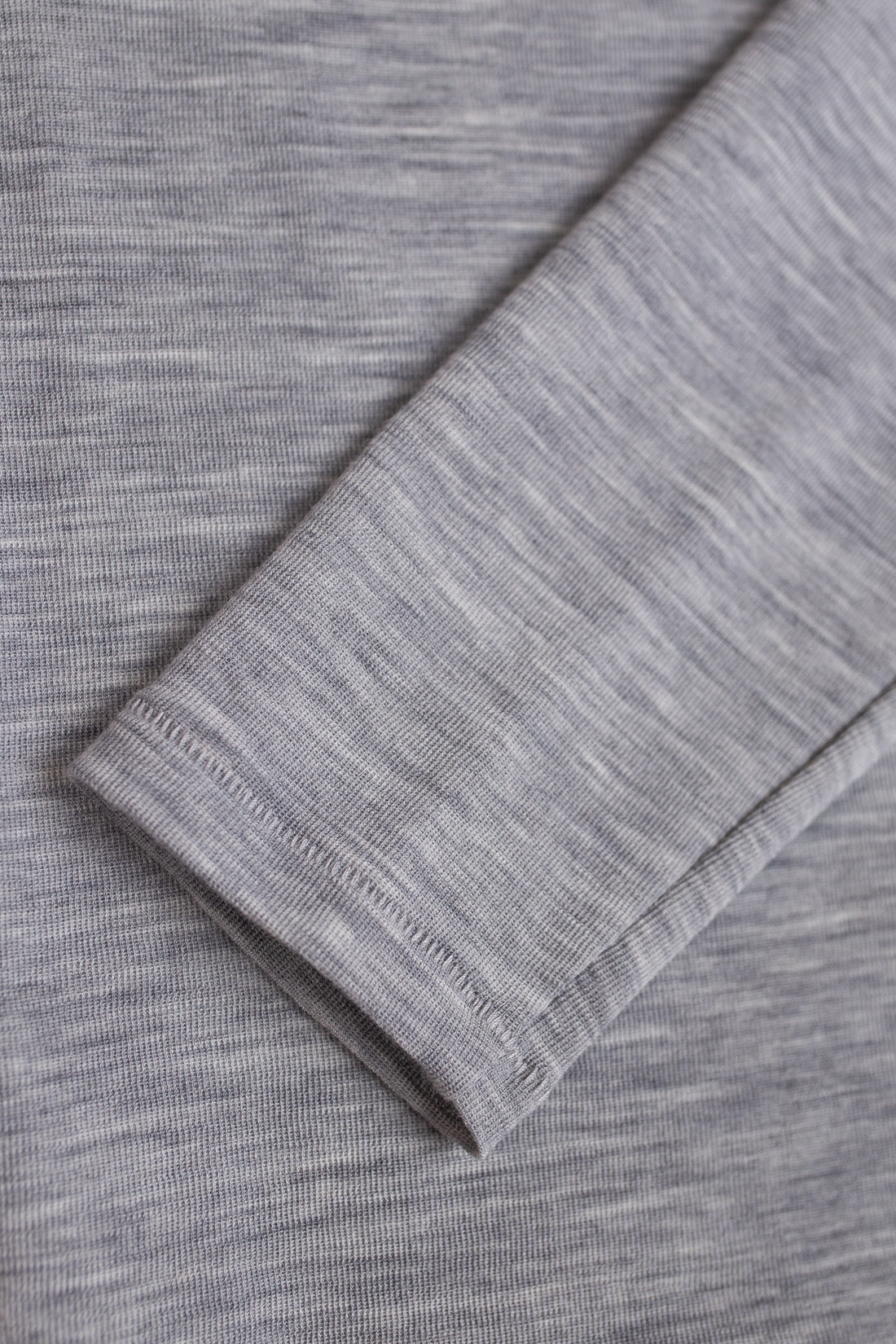 VÆNN Baby Wool Long Sleeve Wide Neck Crew Marble