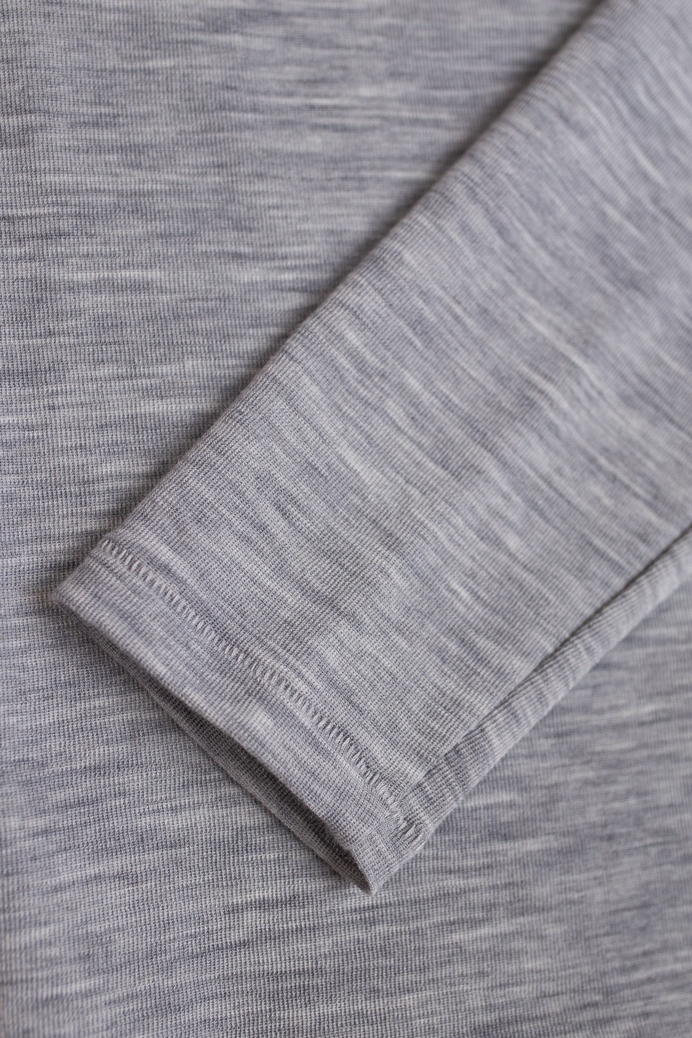 VÆNN Baby Wool Long Sleeve Wide Neck Crew Marble