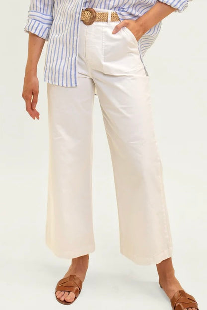 White Wide Leg Pant