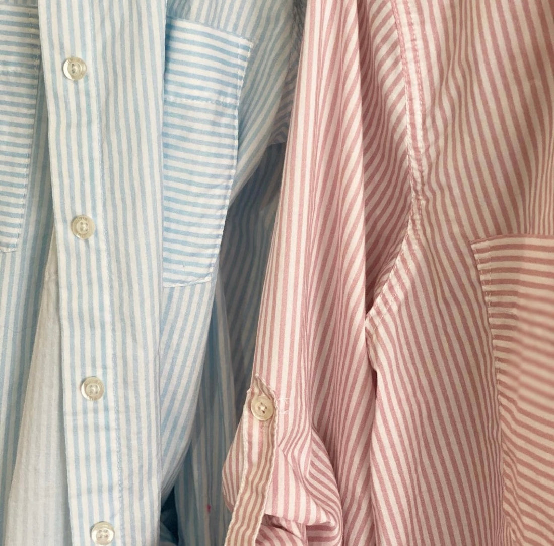 Candy Pink Stripe Cotton Poplin Shirt