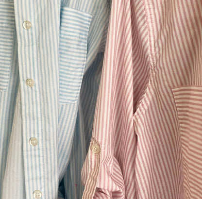 Candy Pink Stripe Cotton Poplin Shirt