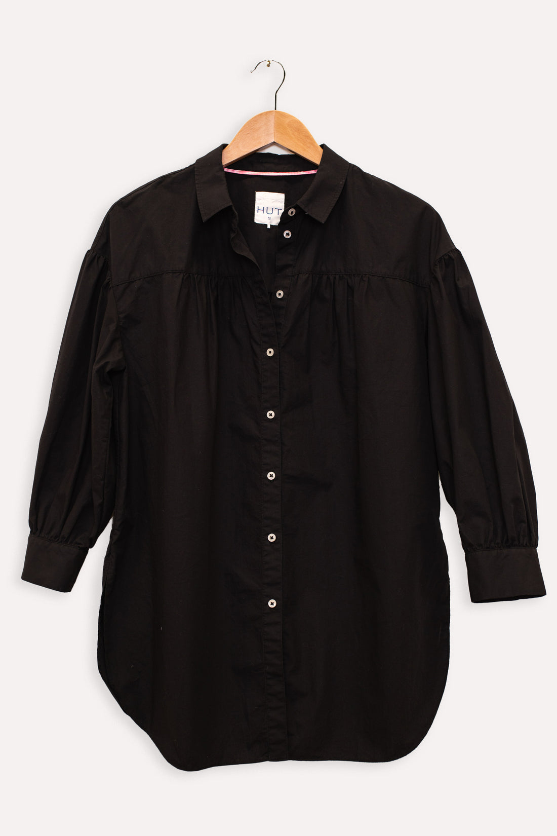 Black Donna Smock Shirt