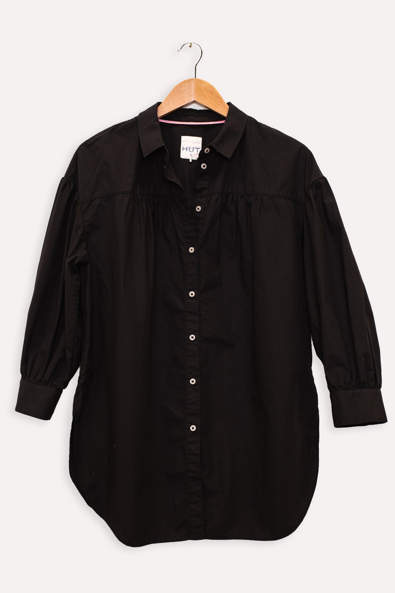 Black Donna Smock Shirt