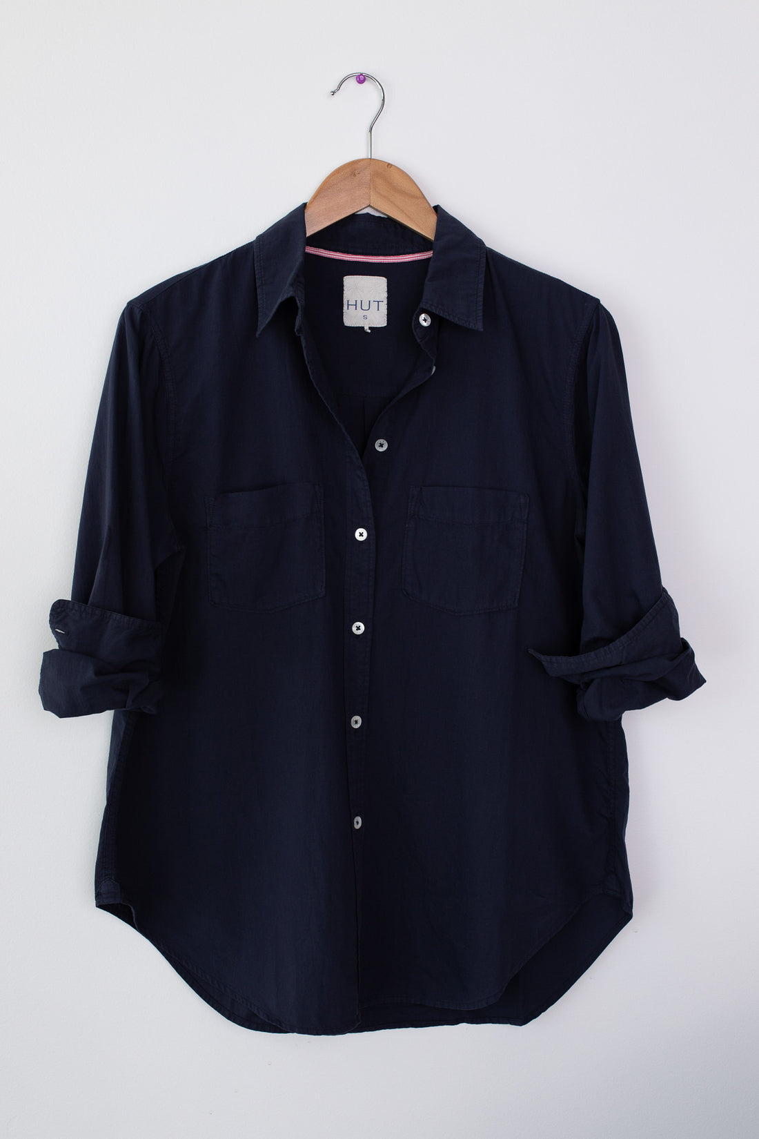 French Navy Sophia Cotton Shirt