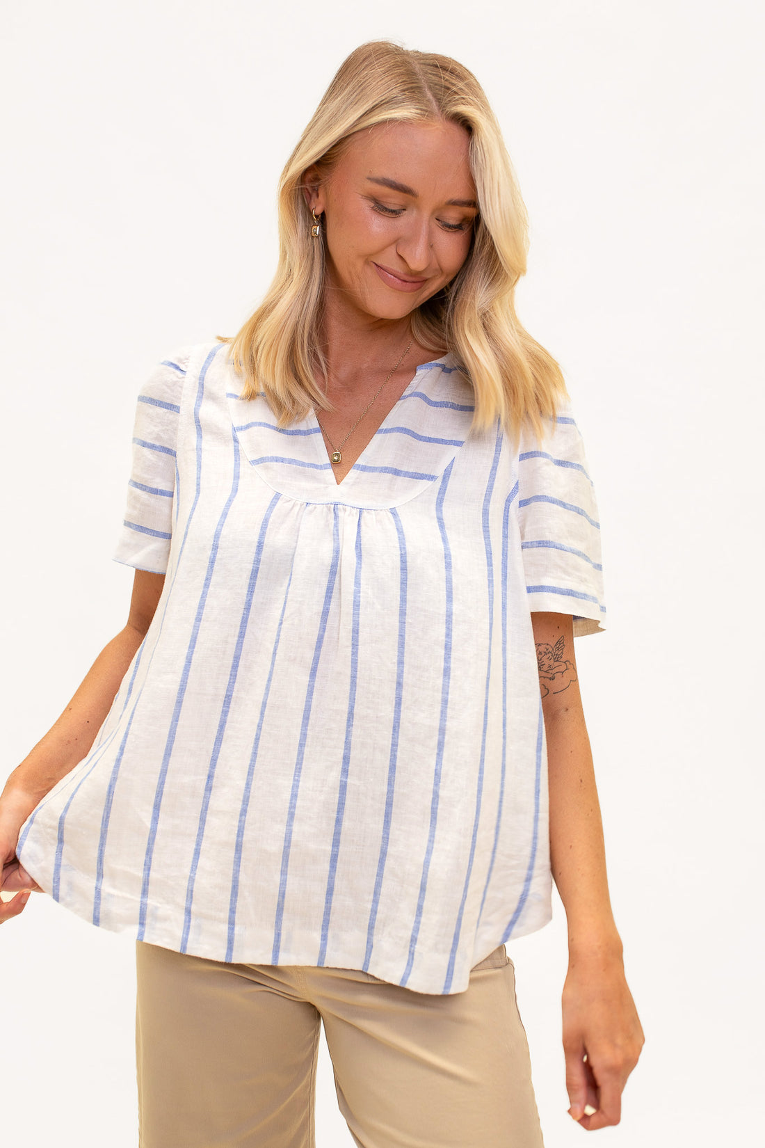 Crystal Stripe Kimberly Top