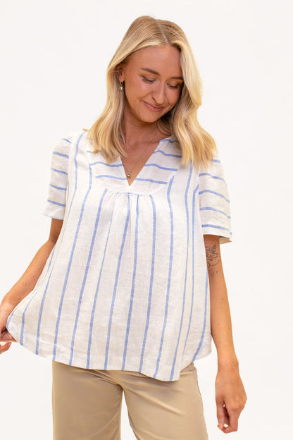 Crystal Stripe Kimberly Top