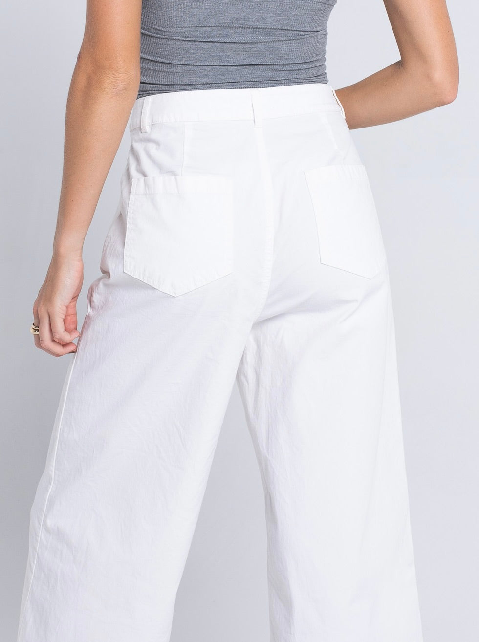 White Wide Leg Pant