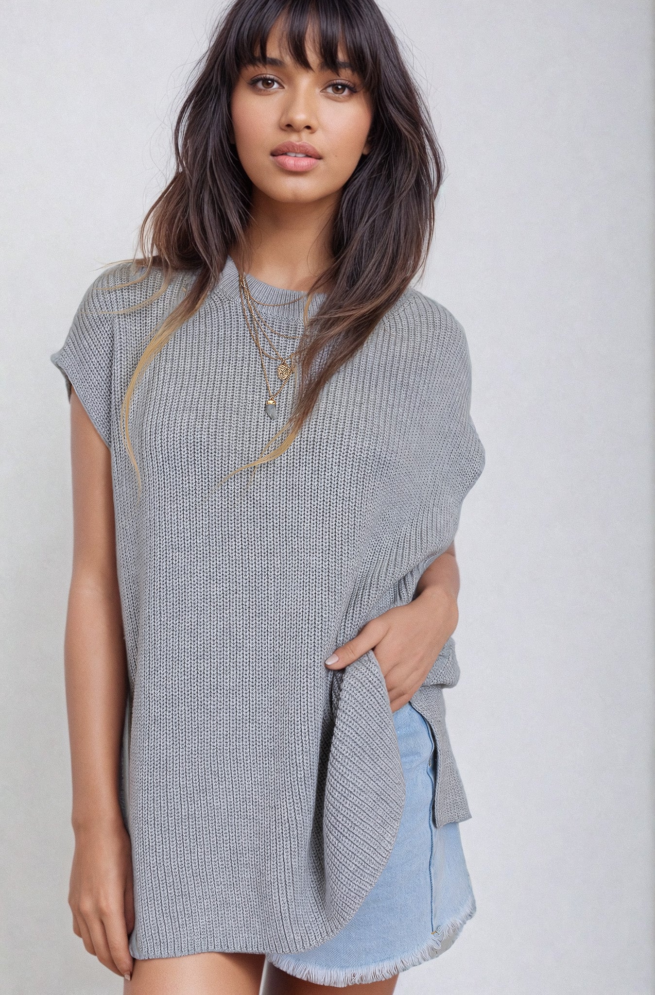 Ash Grey Francesca Vest