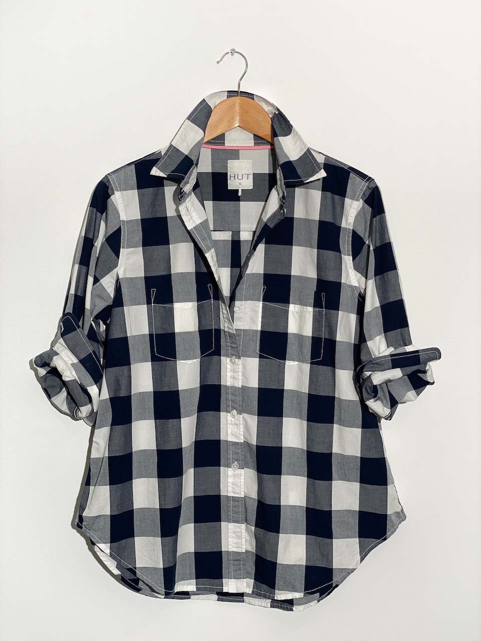 Navy Gingham Sophia Shirt