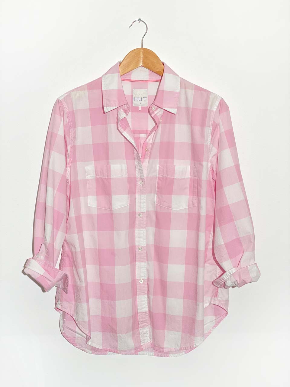 Pale Pink Gingham Sophia Shirt