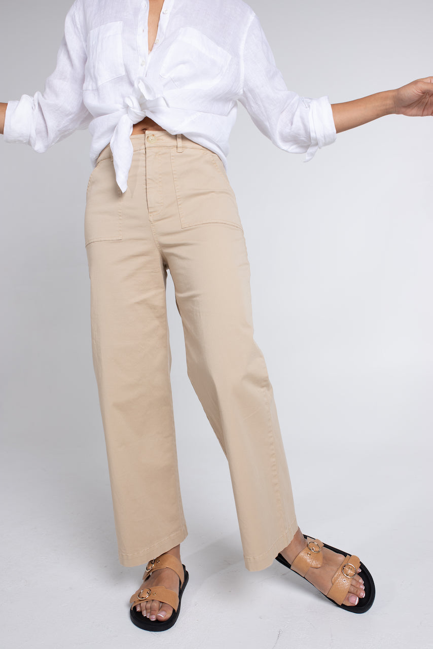 Sand Wide Leg Pant