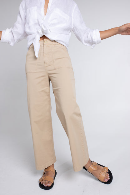 Sand Wide Leg Pant