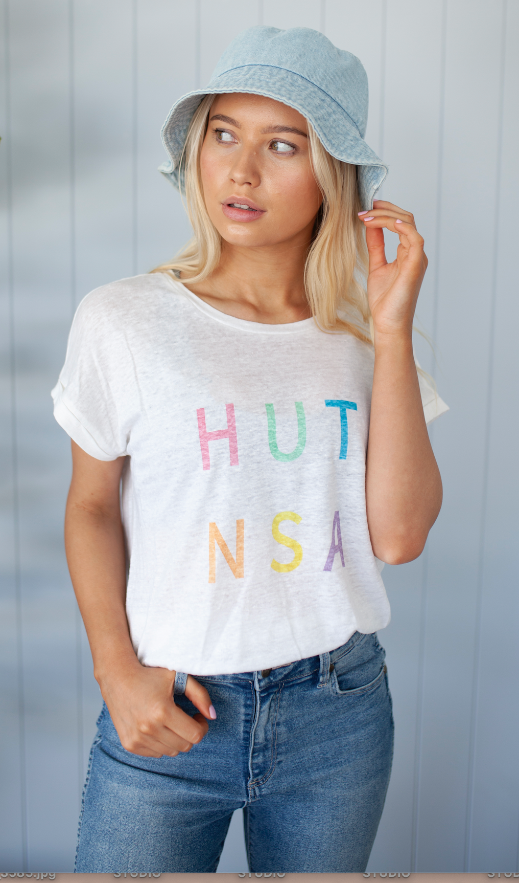 White Hut NSA Linen Tee