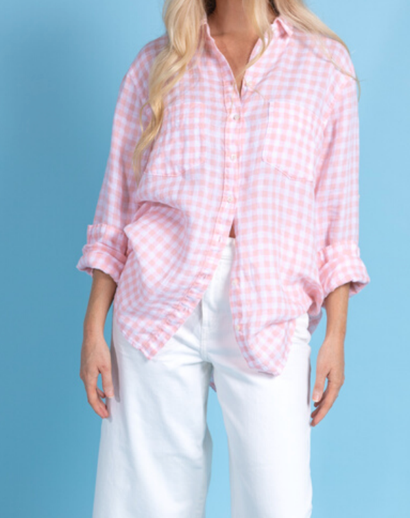 Pink Gingham Boyfriend