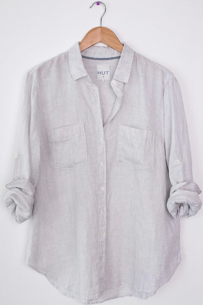 Silver Nano Stripe Boyfriend