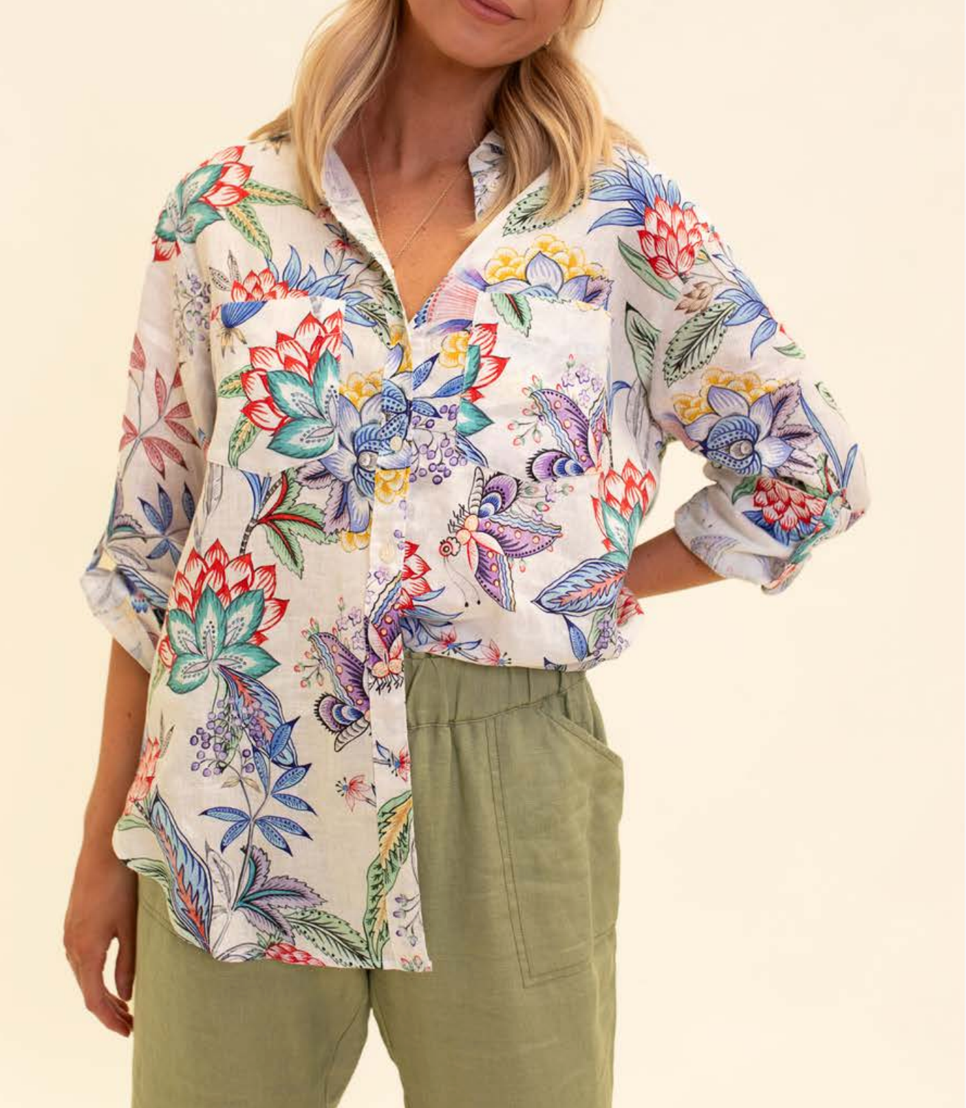 Summer Palace Boyfriend Linen Shirt