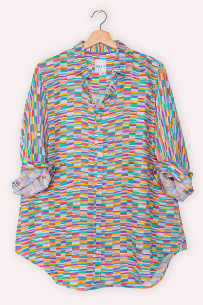 Colour Crush Boyfriend Linen Shirt