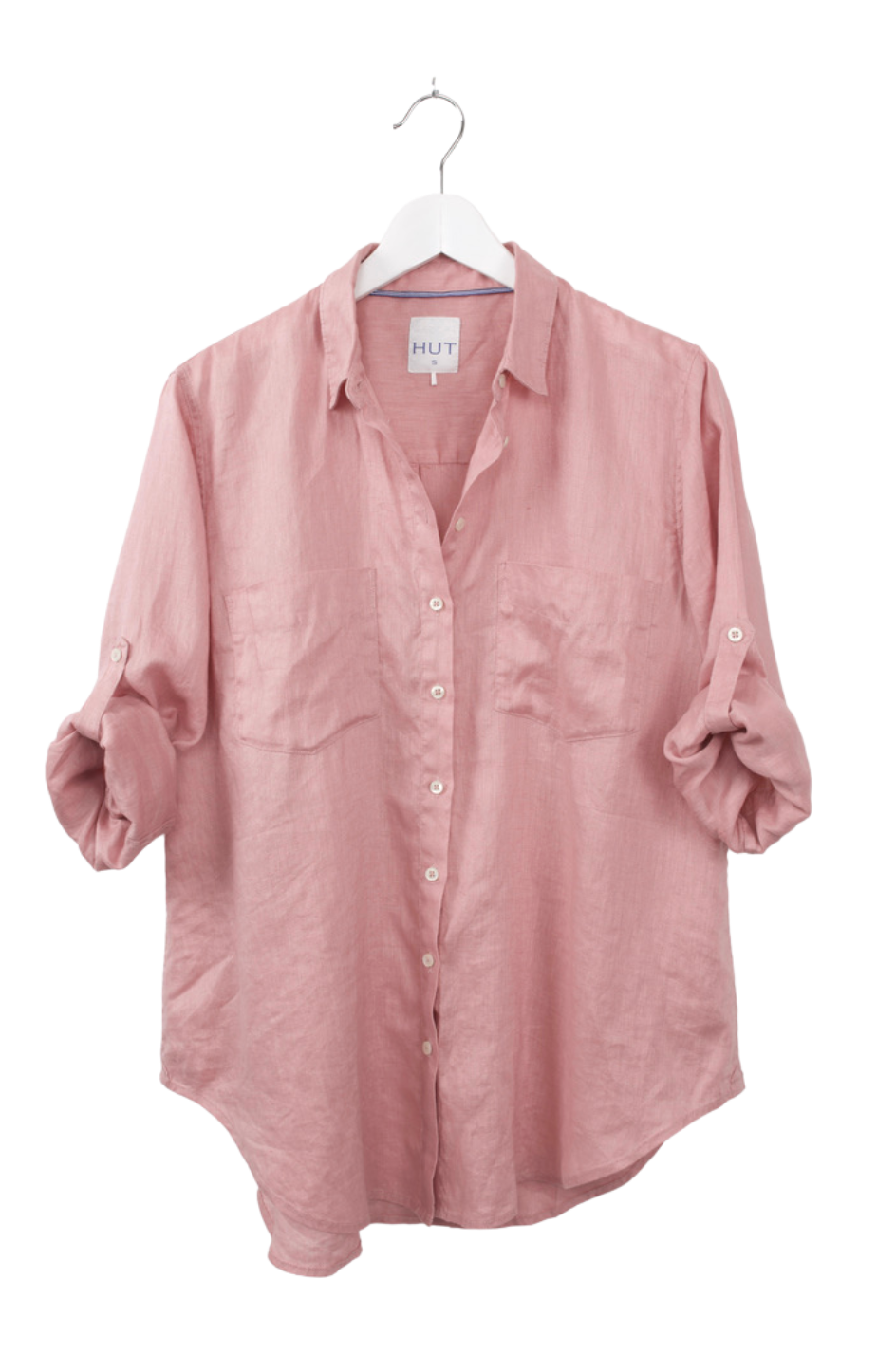 Ballerina Pink Boyfriend Linen Shirt
