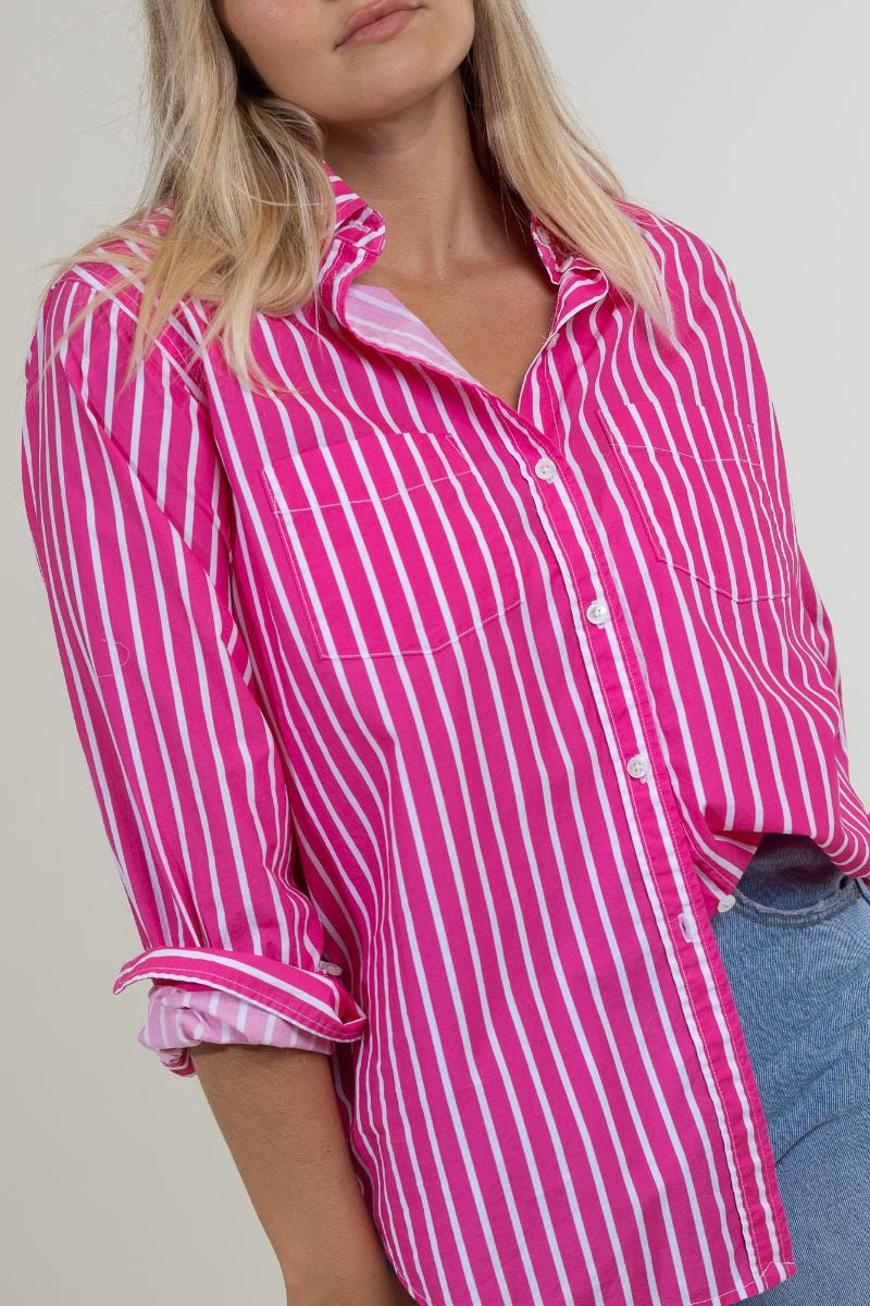 Hot Pink Striped Sophia