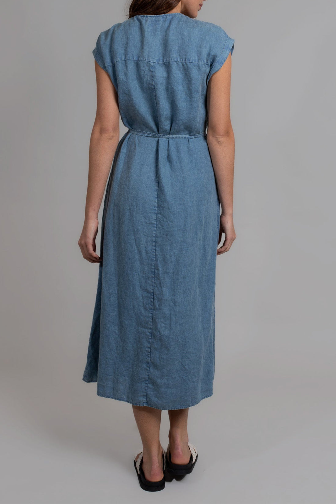 Denim Wash Felicity Wrap Dress
