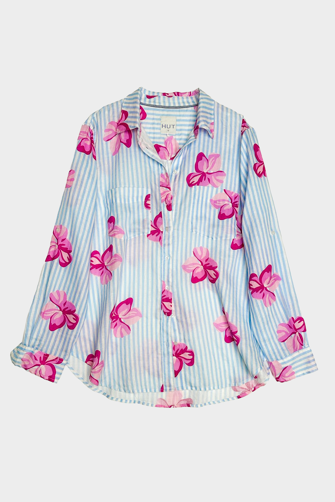 Floral Fling Boyfriend Linen Shirt