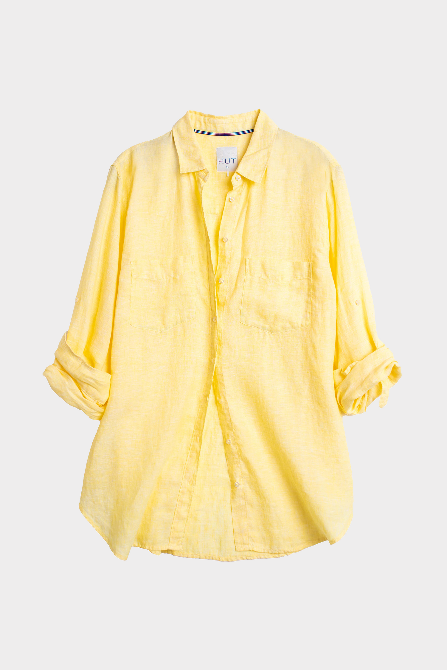 Lemon Boyfriend Linen Shirt